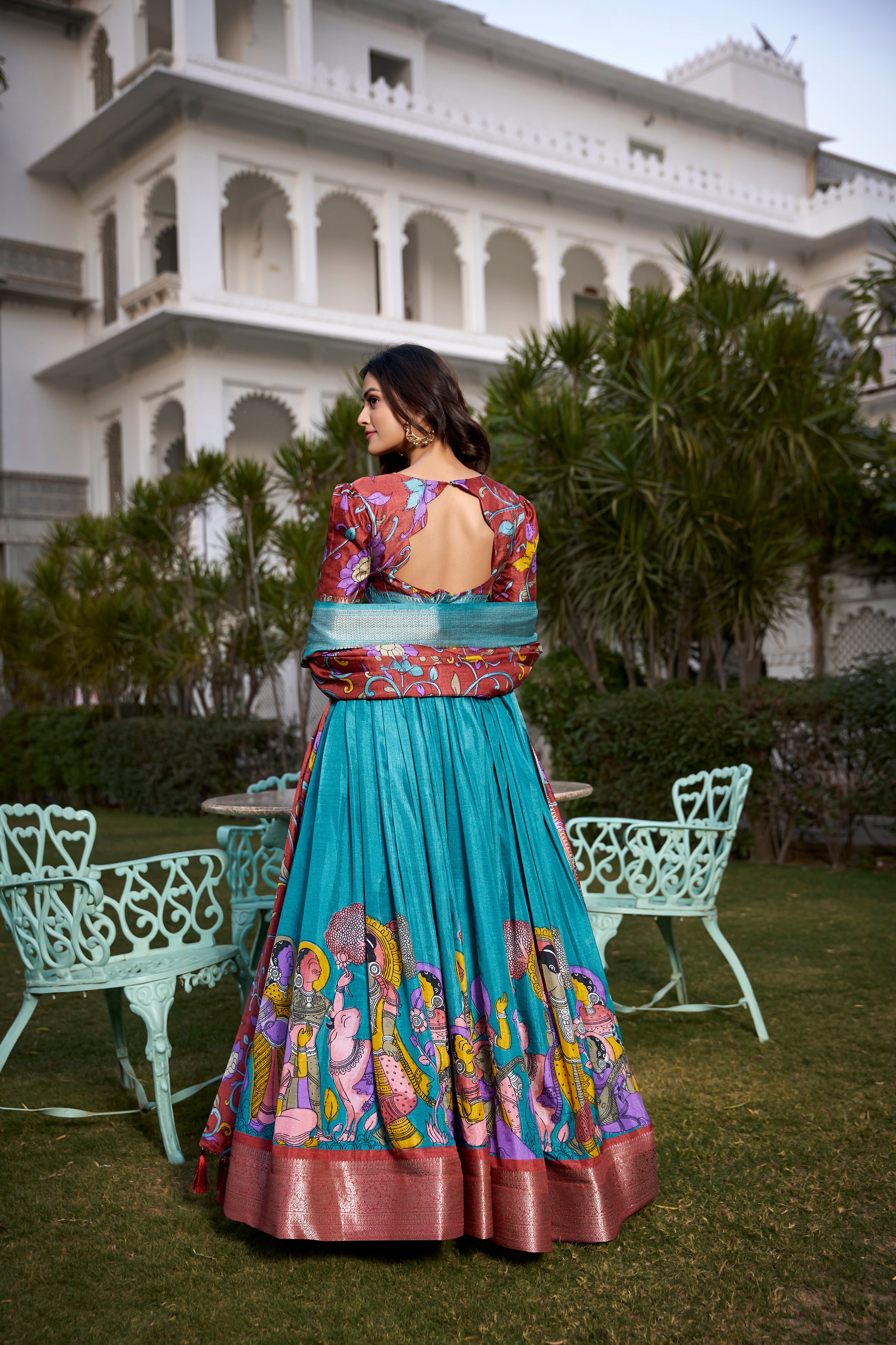 β¨ Festive Special Tussar Silk Lehenga β¨  Perfectly Blended for a Charming Look π